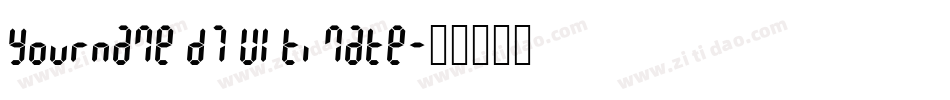 Yourname D7 Ultimate字体转换